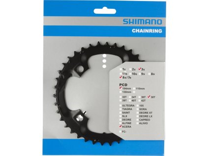 Převodník Shimano Acera FC-M361 – 38 zubů – černý