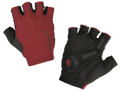 krátkoprsté rukavice MAX1 Ryder (Barva bordeaux, Velikost L)