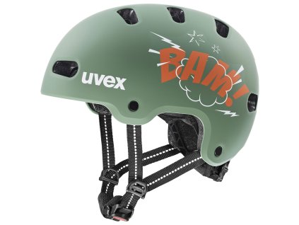 Uvex Kid 4 Style Bam Moss Green Papaya Matt