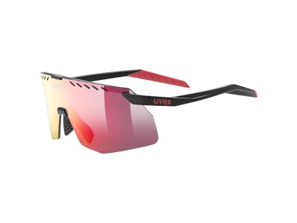 Uvex pace stage s black matt mirror red