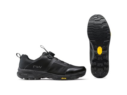 Northwave Crossland Plus flat pedal boty černé