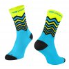 FORCE ponožky WAVE, fluo-modré