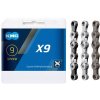 KMC X-9.93 řetěz pro 9rychlostní systémy – stříbrno-šedý
