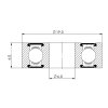 Ložisko kuličkové CB-025 626 2RS - 6x19x6
