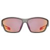 UVEX SPORTSTYLE 806, smoke matt/mirror red