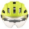 Uvex Stride Visor MIPS Lime Matt přední profil se zorníkem