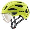 Uvex Stride Visor MIPS Lime Matt boční profil se zorníkem
