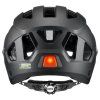 Uvex Stride Visor Black Matt zadní část s LED světlem