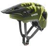 UVEX React Jr FullFace Dark Olive Matt dětská MTB helma boční pohled