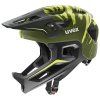 UVEX React Jr FullFace Dark Olive Matt helma s chráničem brady