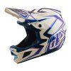Troy Lee Designs D4 Composite MIPS Flared White Indigo integrální helma