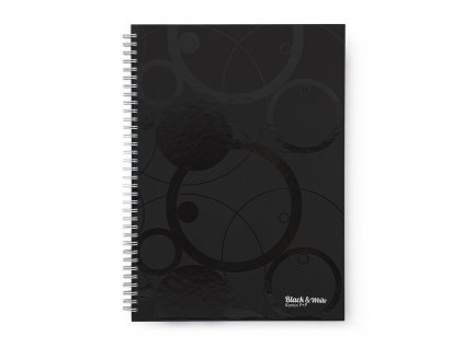 Twin wire blok A4 lamino Black and White čierna