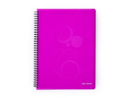 Twin wire blok A5 PP NEO COLORI ružová