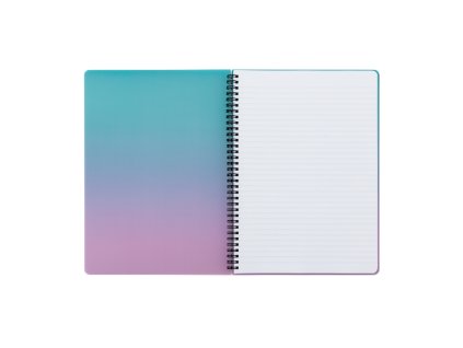 Twin wire blok A4 PP OMBRE ružová