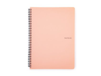 Twin wire blok A4 PP PASTELINI marhuľová