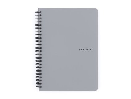 Twin wire blok A5 PP PASTELINI šedá