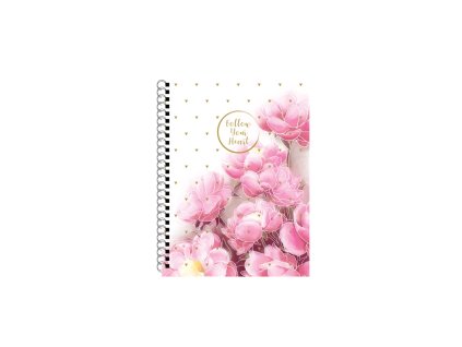 Twin wire blok A5 Soft Romantic magnólia