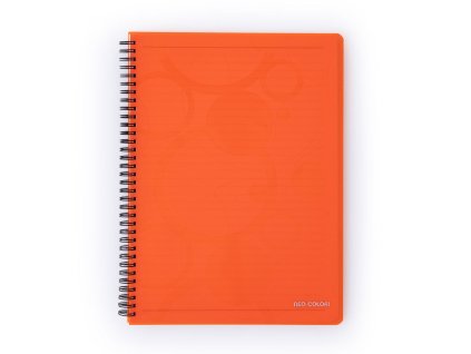Twin wire blok A4 PP NEO COLORI oranžová