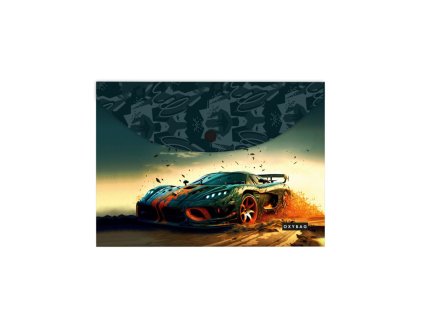 Listová kabelka s cvokom A4 s tlačou Car