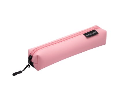 Etue PU úzka + elastic PASTELINI ružová