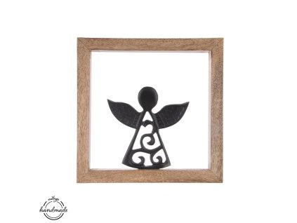Anjel drevo/kov MANGO rámček