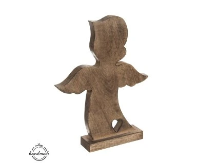 Anjel drevo MANGO srdce - 38,5 cm