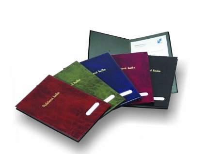 Podpisová kniha lesk čierna, 14 deliacich listov