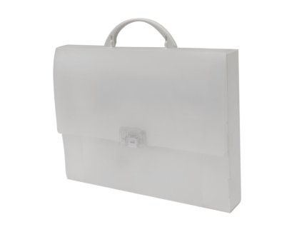 Kufrík PP so zámočkom A4 Opaline Frosty číra