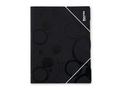 Sloha s gumou A4 Black and White čierna