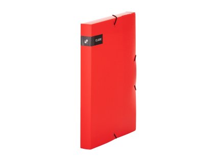 Škatuľa PP s gumou A4 Classic červená