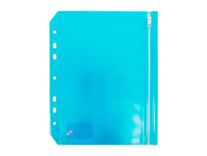 Listová kabelka so zipsom A5 eurozáves modrá