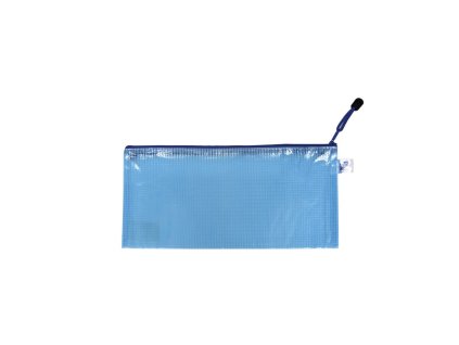 Obálka so zipsom sieťovaná DL modrá