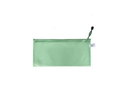 Obálka so zipsom sieťovaná DL zelená
