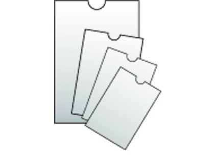 Priehľadný obal 115x159mm poľovný lístok, 120mic.