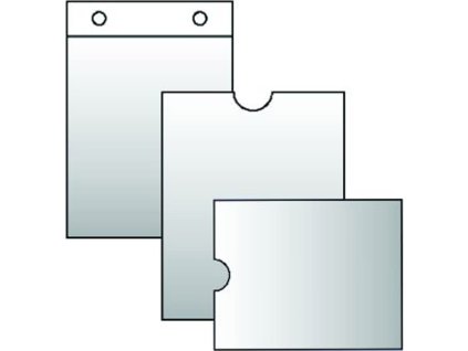 Priehľadný obal 110x140mm časový lístok, 120mic.