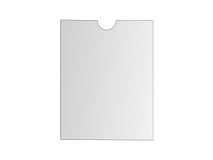 Priehľadný obal 85x115 mm časový lístok, 120mic.