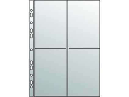 Závesný obal A4 4x foto 10x15cm, 90mic.