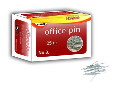 Špendlíky poniklované 25g (cca 200ks)