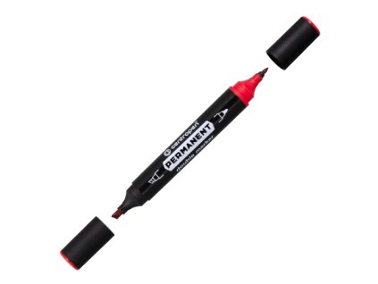 popisovac centropen 1666 obojstranny cerveny