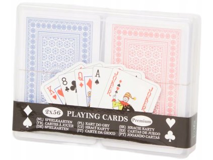 Papierove hracie karty PREMIUM 2 balicky 2 x 56 ks