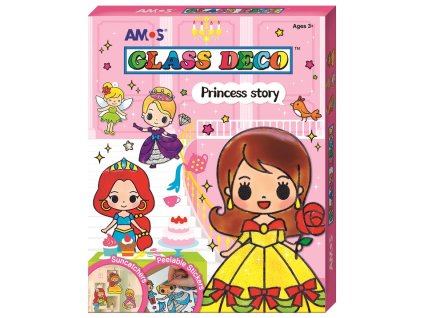 Farby na sklo sada 7 farieb 10,5 ml + 6 sklíčok PRINCEZNY