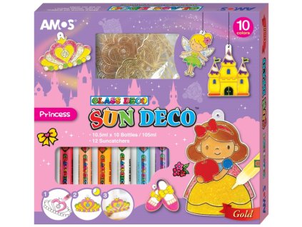 Farby na sklo sada 6 farieb 10,5 ml + 6 sklíčok ROZPRÁVKA