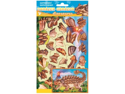 Samolepiaca skladačka ANKYLOSAURUS 14 x 25 cm