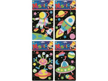 Mozaika vesmír 23x16 cm mix vzorov