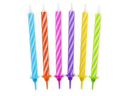 swieczki urodzinowe spiralny wzor 24 12 6 0 cm