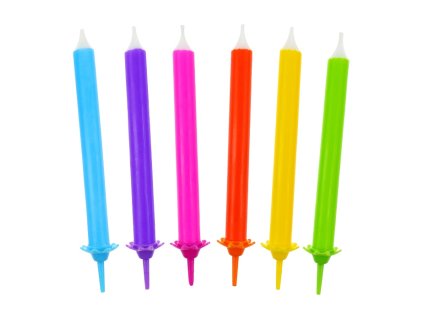swieczki urodzinowe tecza 12 12 8 0 cm
