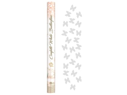 konfetti pneumatyczne biale motylki