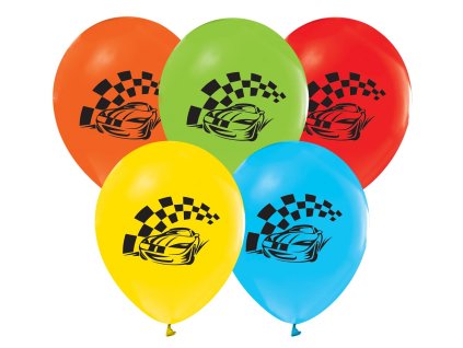 balony samochody wyscigowe 12 cali 5 szt