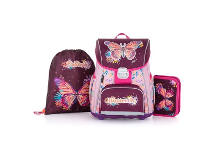 Školská súprava 3ks PREMIUM Motýľ
