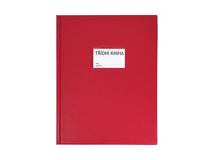 Dosky na triednu knihu A4 okienko - červená Classic